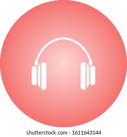 Unique Head phone Glyph Vector Icon