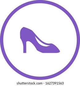 Unique Heels Vector Glyph Icon