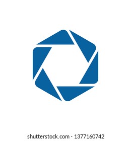Unique Hexagon New Geometric Design Icon Symbol Logo for technology business health company with modern high end look