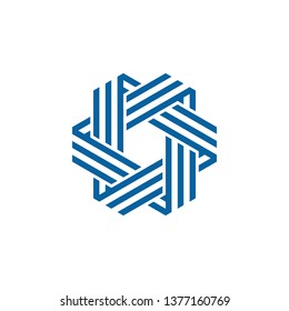 Unique Hexagon New Geometric Design Icon Symbol Logo for technology business health company with modern high end look