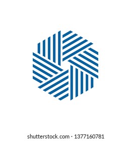 Unique Hexagon New Geometric Design Icon Symbol Logo for technology business health company with modern high end look
