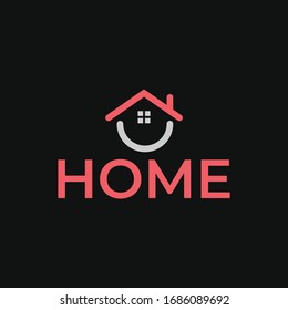 unique home estate log icon vector template