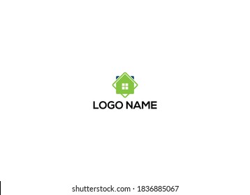 Unique home icon logo for a company, innovation home icon vector 