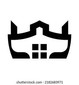 diseño único de logotipo para el hogar, plantilla vectorial de iconos