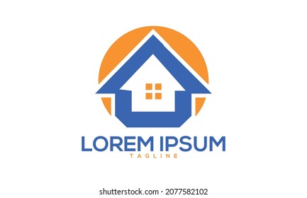 Unique home real estate logo Modern and minimalist vector and abstract logo