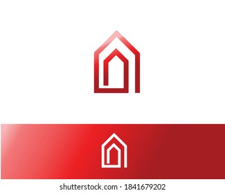 Diseño de logotipo de techo corredizo exclusivo Icono de ilustración construcción arquitectura de casa creativa símbolo de negocio línea moderna