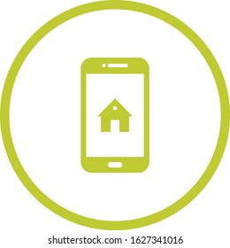 Unique Home Screen Vector Glyph Icon
