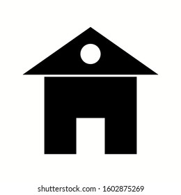 Unique Home Vector Glyph Icon