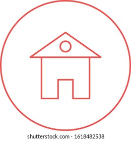 Unique Home Vector Line Icon