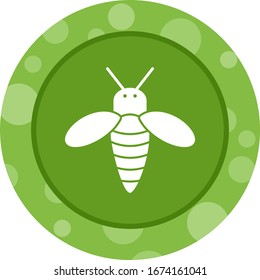 Icono único de glifo vector de miel