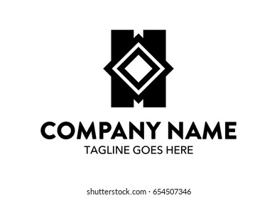 Unique Hotel Logo Template