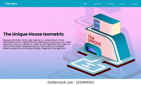 The Unique House Building Isometric, download this artwork and choose the enhanced license for more usability.