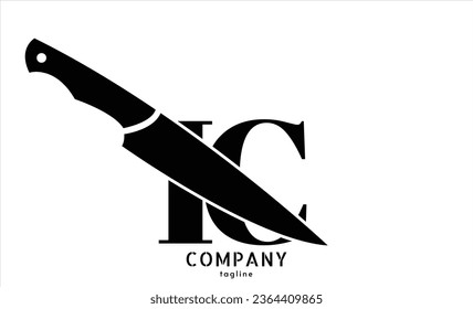 Logo de la letra IC exclusiva Plantilla vectorial de icono.