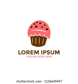 Unique ice cream logo template. vector. editable. simple shape. minimalist color. memorable