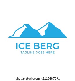 unique iceberg vector logo design