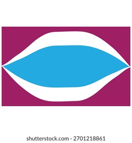 Design de ícone exclusivo feito com azul e roxo escuro