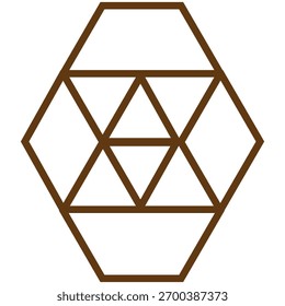 Diseño de icono único hecho con forma de polígono