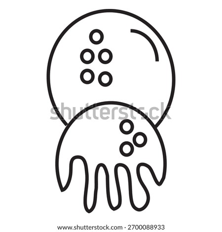 Unique icon design of a octopus