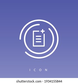 It is a unique icon with a line type on a gradient color background.