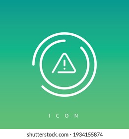 It is a unique icon with a line type on a gradient color background.