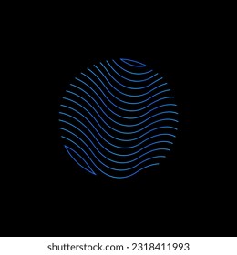 Vector de diseño de logotipo de icono único.