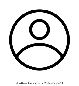 Unique icon of profile, ready to use vector
