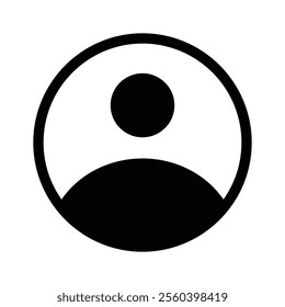 Unique icon of profile, ready to use vector