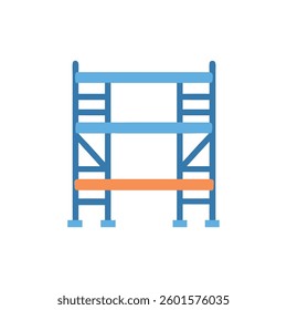 A unique icon of scaffolding designed for construction themes.