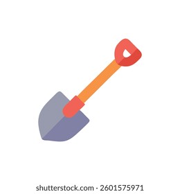 A unique icon of a shovel designed for construction and gardening themes.