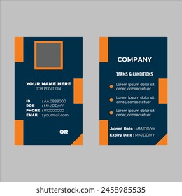 unique ID card design template