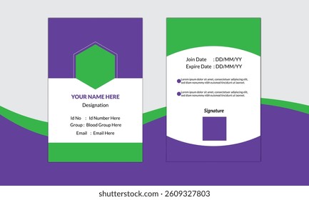 Unique ID Card Design Template