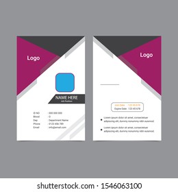 Unique Id Card Template Design