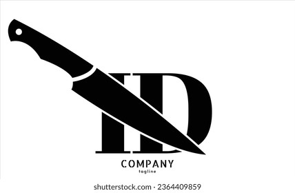 Unique ID letter logo Icon vector template.