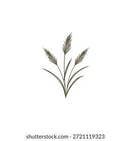 einzigartige Illustration von Wildgras