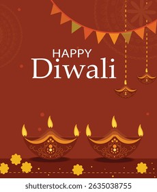 unique illustrative concepts for Diwali, the Hindu festival of lights. ideal for creating Diwali greetings, social media posts, banners, and other visual content to commemorate the festival of lights.