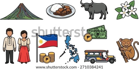 A unique image of the Philippines in a cartoon style