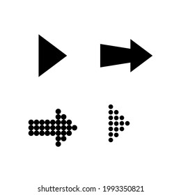 a unique infographic icon with arrow direction concept