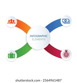 Unique infographic icon modern presentation design