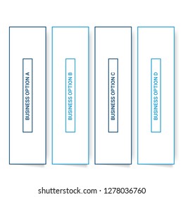 Unique infographics Template with 4 options. Vector infographic element. - Vector