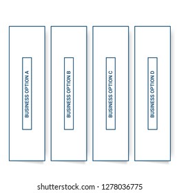 Unique infographics Template with 4 options. Vector infographic element. - Vector