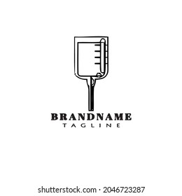 plantilla de caricatura de logotipo de infusión única ilustración vectorial moderna