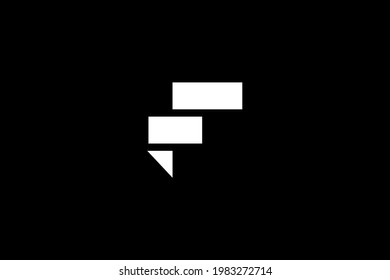 unique initial F logo simple vector template