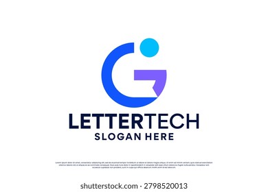 Unique Initial Letter G Logo Design