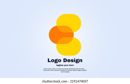 unique initial logo E colorful minimalist design isolated on background.logo for business or company etc.