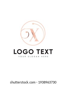 A unique and interesting bit quirky letter type X logo template, Vector logo for business and company identity 