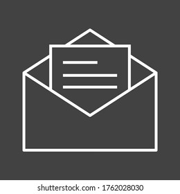 Unique Invitation To Party Vector Line Icon