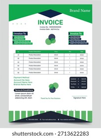 Vector de diseño de Plantilla de Factura único.