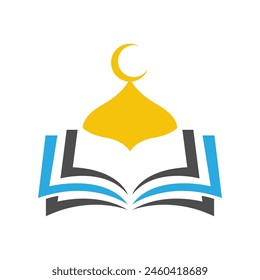 Unique Islamic icon logo design illustration
