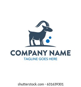 Unique Isolated Ibex Logo Template