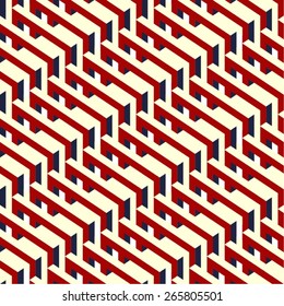 Unique Isometric Vector Seamless Pattern
